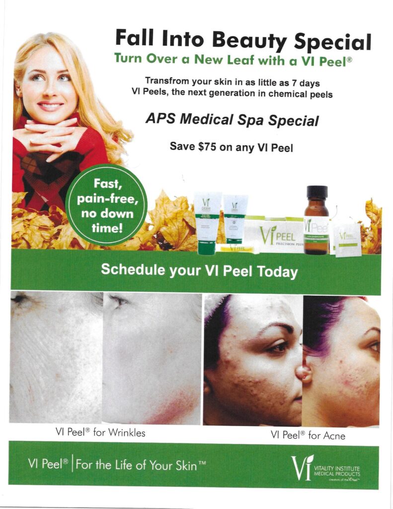 October Medical Spa Specials Associated Plastic Surgeons